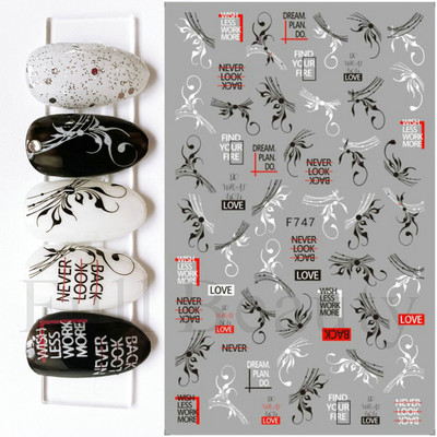 3D mustade lehtedega küünekleebis liblikas lillede küünekaunistused korea prantsuse armsad liuguri tagaliimi kleebised tüdrukutele CHF868