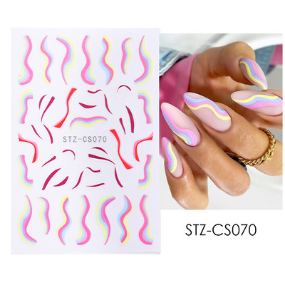 3D mustade lehtedega küünekleebis liblikas lillede küünekaunistused korea prantsuse armsad liuguri tagaliimi kleebised tüdrukutele CHF868