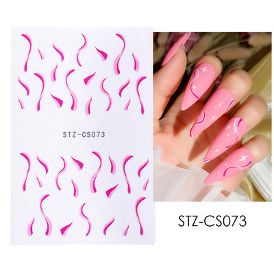 3D mustade lehtedega küünekleebis liblikas lillede küünekaunistused korea prantsuse armsad liuguri tagaliimi kleebised tüdrukutele CHF868