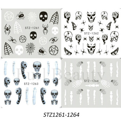 4 tk Sügisene küünte kleebised vahtralehed disain küünte kunst vesi tätoveering kleebised mood maniküür liugurid DIY kaunistus LASTZ856-859
