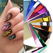 Sädelevad küünekleebised 4*20 cm küünte ülekandmise kleebised Laser Rose Gold šampanja küünte kunsti tätoveeringud