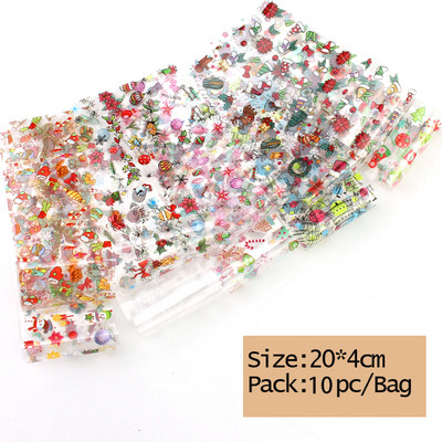 Sädelevad küünekleebised 4*20 cm küünte ülekandmise kleebised Laser Rose Gold šampanja küünte kunsti tätoveeringud