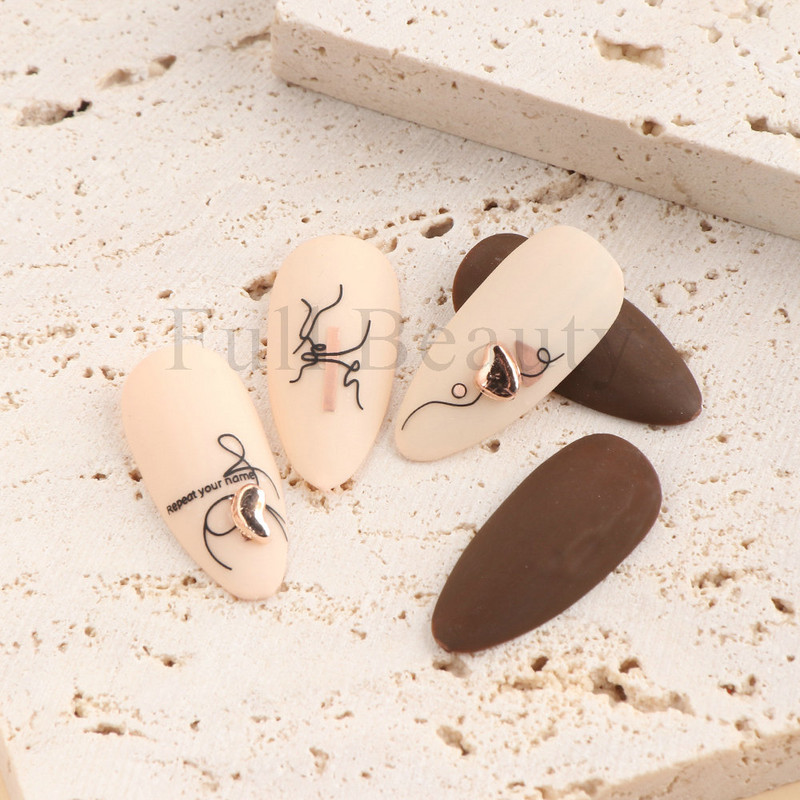 3D holografske apstraktne trake Naljepnice za nokte Bronzing Geometry Srce Ljepljivi klizni Naljepnice za nokte 2022 Savjeti za manikuru LYSTZ-SJ