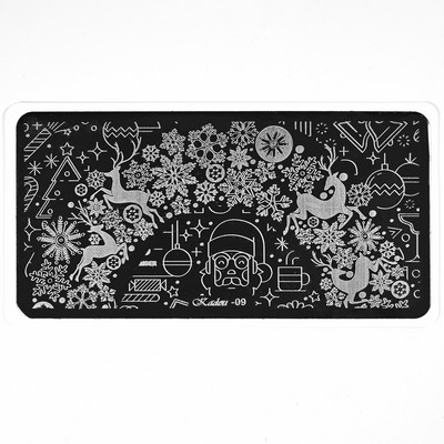 Jõulud küünte stantsimisplaadid Küünetempel Jõuluvana muster Küünekunstiplaadi templimallid Trükišabloon roostevaba teras TL