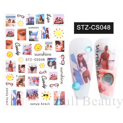 1 TK roosiküüne kleebis Sinine liblikas 3D lilled liugur Pulmad küünekunsti kaunistused fooliumist maniküüri tarvikud LAF858