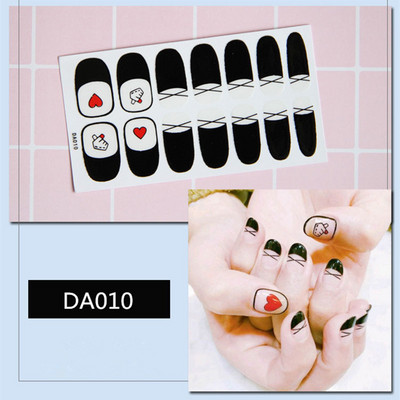 1lap Divat Vegyes minták Körömmatrica Koreai stílusok Ujjhegyek Női Vízálló körömdíszítő pakolások Matricák Manikűr dekorációk