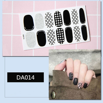 1lap Divat Vegyes minták Körömmatrica Koreai stílusok Ujjhegyek Női Vízálló körömdíszítő pakolások Matricák Manikűr dekorációk