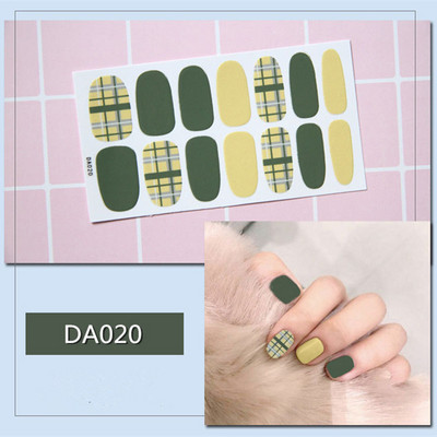 1lap Divat Vegyes minták Körömmatrica Koreai stílusok Ujjhegyek Női Vízálló körömdíszítő pakolások Matricák Manikűr dekorációk