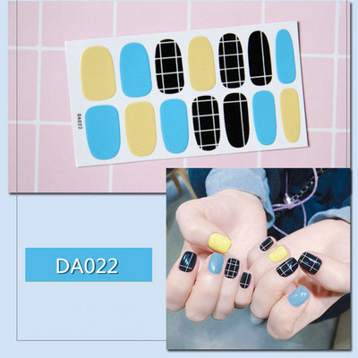 1lap Divat Vegyes minták Körömmatrica Koreai stílusok Ujjhegyek Női Vízálló körömdíszítő pakolások Matricák Manikűr dekorációk