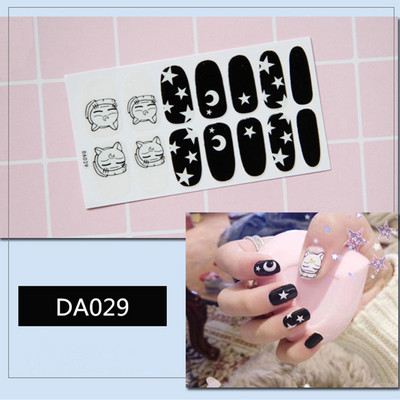 1lap Divat Vegyes minták Körömmatrica Koreai stílusok Ujjhegyek Női Vízálló körömdíszítő pakolások Matricák Manikűr dekorációk