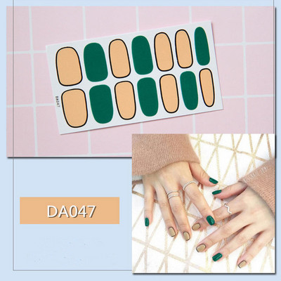1lap Divat Vegyes minták Körömmatrica Koreai stílusok Ujjhegyek Női Vízálló körömdíszítő pakolások Matricák Manikűr dekorációk