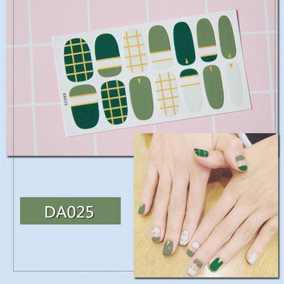 1lap Divat Vegyes minták Körömmatrica Koreai stílusok Ujjhegyek Női Vízálló körömdíszítő pakolások Matricák Manikűr dekorációk