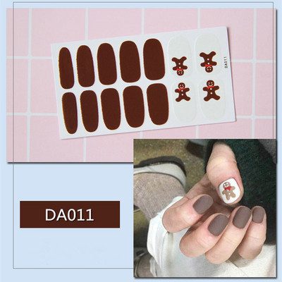 1lap Divat Vegyes minták Körömmatrica Koreai stílusok Ujjhegyek Női Vízálló körömdíszítő pakolások Matricák Manikűr dekorációk