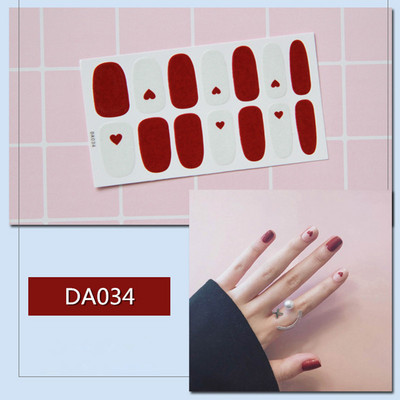 1lap Divat Vegyes minták Körömmatrica Koreai stílusok Ujjhegyek Női Vízálló körömdíszítő pakolások Matricák Manikűr dekorációk