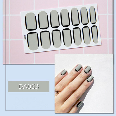 1lap Divat Vegyes minták Körömmatrica Koreai stílusok Ujjhegyek Női Vízálló körömdíszítő pakolások Matricák Manikűr dekorációk