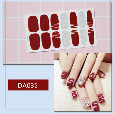 1lap Divat Vegyes minták Körömmatrica Koreai stílusok Ujjhegyek Női Vízálló körömdíszítő pakolások Matricák Manikűr dekorációk