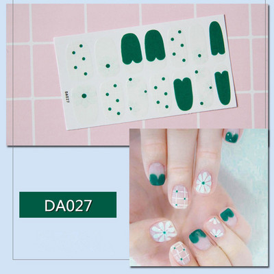 1lap Divat Vegyes minták Körömmatrica Koreai stílusok Ujjhegyek Női Vízálló körömdíszítő pakolások Matricák Manikűr dekorációk