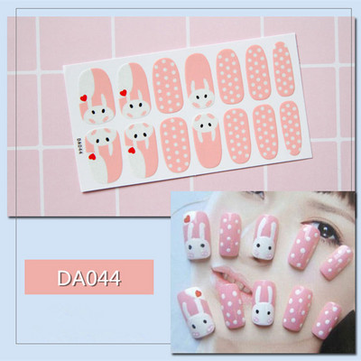 1lap Divat Vegyes minták Körömmatrica Koreai stílusok Ujjhegyek Női Vízálló körömdíszítő pakolások Matricák Manikűr dekorációk