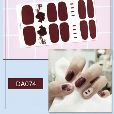 1lap Divat Vegyes minták Körömmatrica Koreai stílusok Ujjhegyek Női Vízálló körömdíszítő pakolások Matricák Manikűr dekorációk