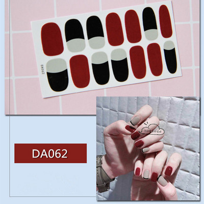 1lap Divat Vegyes minták Körömmatrica Koreai stílusok Ujjhegyek Női Vízálló körömdíszítő pakolások Matricák Manikűr dekorációk