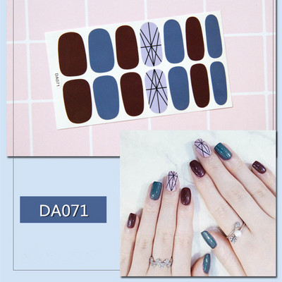 1lap Divat Vegyes minták Körömmatrica Koreai stílusok Ujjhegyek Női Vízálló körömdíszítő pakolások Matricák Manikűr dekorációk