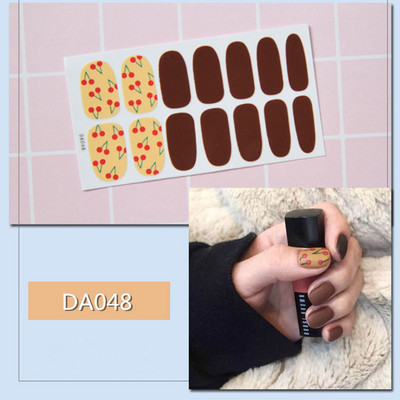 1lap Divat Vegyes minták Körömmatrica Koreai stílusok Ujjhegyek Női Vízálló körömdíszítő pakolások Matricák Manikűr dekorációk