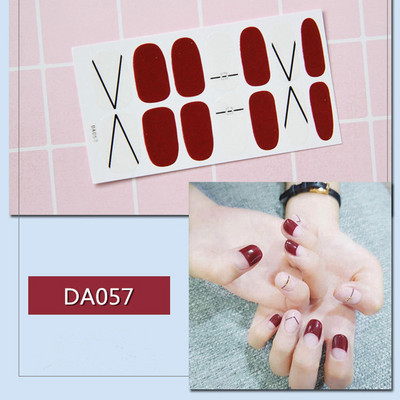 1lap Divat Vegyes minták Körömmatrica Koreai stílusok Ujjhegyek Női Vízálló körömdíszítő pakolások Matricák Manikűr dekorációk