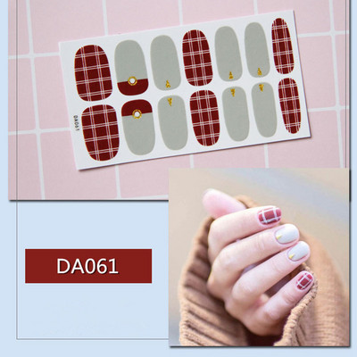 1lap Divat Vegyes minták Körömmatrica Koreai stílusok Ujjhegyek Női Vízálló körömdíszítő pakolások Matricák Manikűr dekorációk