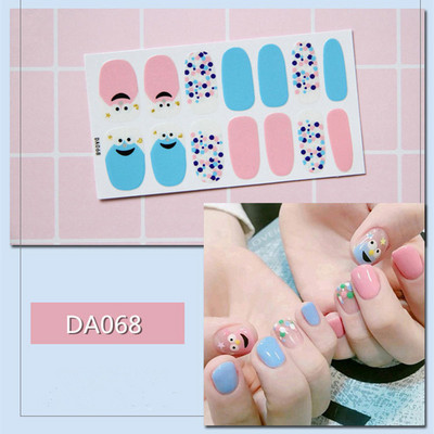 1lap Divat Vegyes minták Körömmatrica Koreai stílusok Ujjhegyek Női Vízálló körömdíszítő pakolások Matricák Manikűr dekorációk