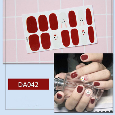 1lap Divat Vegyes minták Körömmatrica Koreai stílusok Ujjhegyek Női Vízálló körömdíszítő pakolások Matricák Manikűr dekorációk