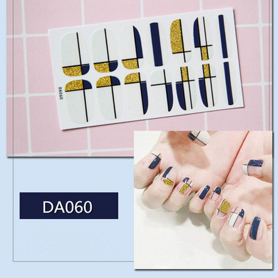 1lap Divat Vegyes minták Körömmatrica Koreai stílusok Ujjhegyek Női Vízálló körömdíszítő pakolások Matricák Manikűr dekorációk