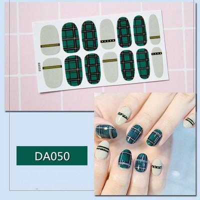 1lap Divat Vegyes minták Körömmatrica Koreai stílusok Ujjhegyek Női Vízálló körömdíszítő pakolások Matricák Manikűr dekorációk