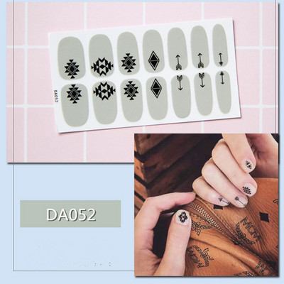 1lap Divat Vegyes minták Körömmatrica Koreai stílusok Ujjhegyek Női Vízálló körömdíszítő pakolások Matricák Manikűr dekorációk
