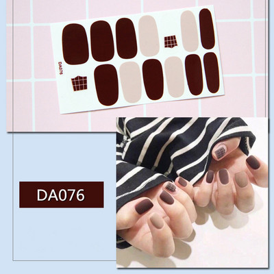 1lap Divat Vegyes minták Körömmatrica Koreai stílusok Ujjhegyek Női Vízálló körömdíszítő pakolások Matricák Manikűr dekorációk