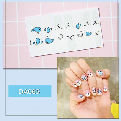 1lap Divat Vegyes minták Körömmatrica Koreai stílusok Ujjhegyek Női Vízálló körömdíszítő pakolások Matricák Manikűr dekorációk