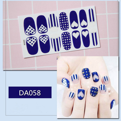 1lap Divat Vegyes minták Körömmatrica Koreai stílusok Ujjhegyek Női Vízálló körömdíszítő pakolások Matricák Manikűr dekorációk