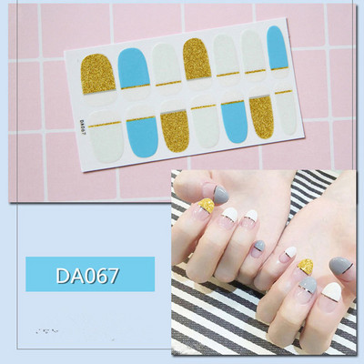 1lap Divat Vegyes minták Körömmatrica Koreai stílusok Ujjhegyek Női Vízálló körömdíszítő pakolások Matricák Manikűr dekorációk