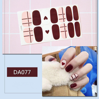 1lap Divat Vegyes minták Körömmatrica Koreai stílusok Ujjhegyek Női Vízálló körömdíszítő pakolások Matricák Manikűr dekorációk