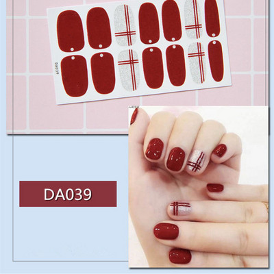 1lap Divat Vegyes minták Körömmatrica Koreai stílusok Ujjhegyek Női Vízálló körömdíszítő pakolások Matricák Manikűr dekorációk