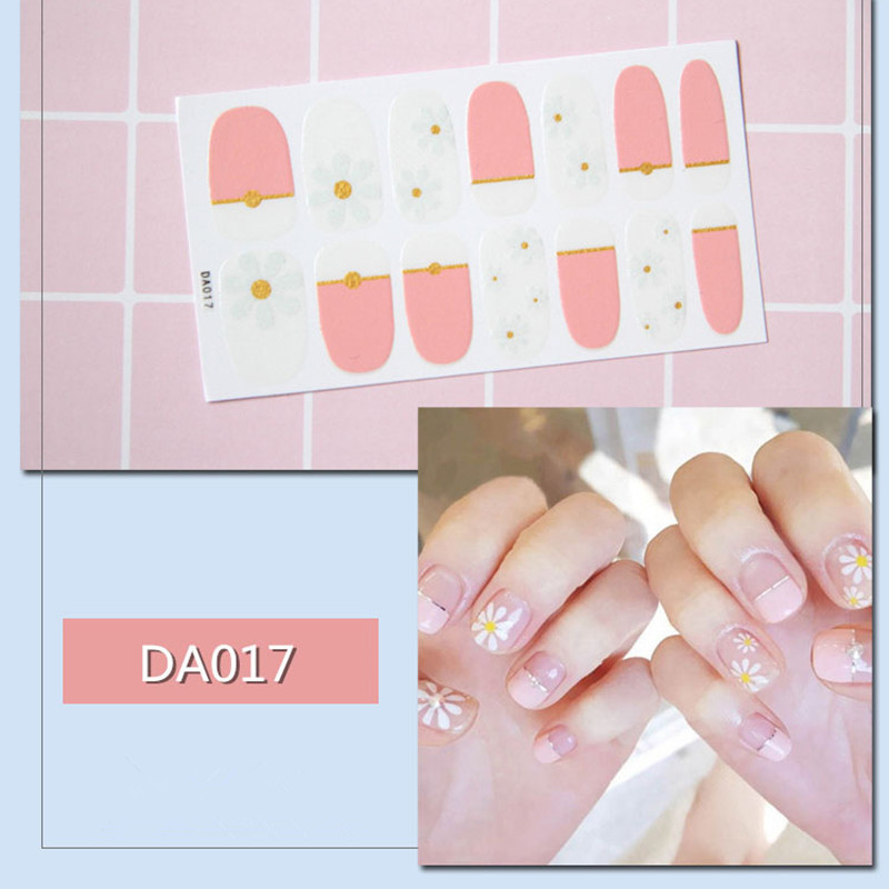 1lap Divat Vegyes minták Körömmatrica Koreai stílusok Ujjhegyek Női Vízálló körömdíszítő pakolások Matricák Manikűr dekorációk