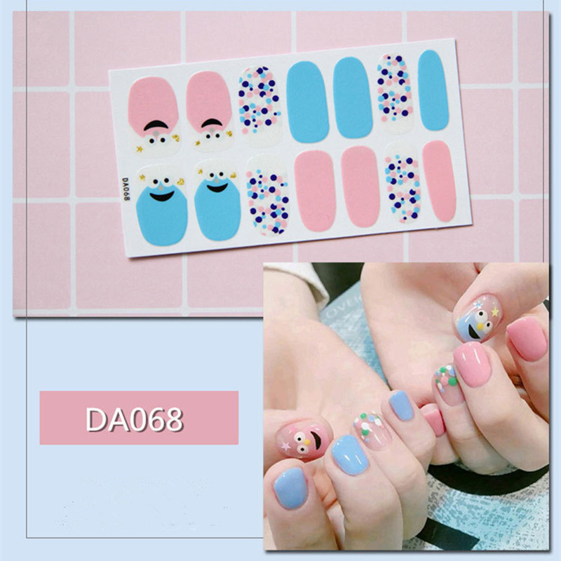 1lap Divat Vegyes minták Körömmatrica Koreai stílusok Ujjhegyek Női Vízálló körömdíszítő pakolások Matricák Manikűr dekorációk
