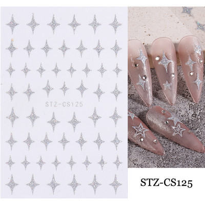 3D-südame küünekleebised Neoonribad teip geomeetriline joon liugurid küünte kaunistamise trend 2022 laine keerised maniküüri kleebis GLYB030