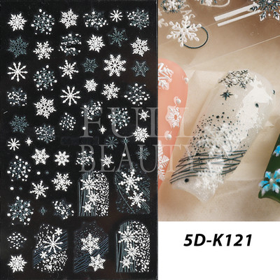 5D Zeko Naljepnice za nokte Vrpce slatke jagode Reljefni klizači za nokte Slatki crtani zečevi Naljepnice Manikura GLJI-5D16