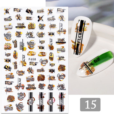 Καλοκαιρινά αυτοκόλλητα νυχιών αβοκάντο ολογραφικά φύλλα τρισδιάστατα διακοσμητικά νυχιών Φρούτα πορτοκαλί Sliders Cherry Nail Water Decals Μανικιούρ