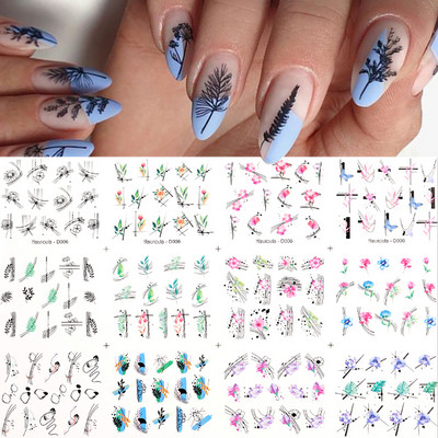 12db őszi arany levelek körömmatricák csúszkák manikűrhöz Maple Leaf Nail Art vízmatricák transzferfólia őszi dekorációhoz