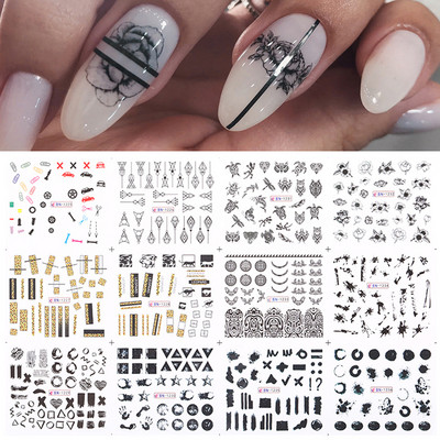 12db őszi arany levelek körömmatricák csúszkák manikűrhöz Maple Leaf Nail Art vízmatricák transzferfólia őszi dekorációhoz