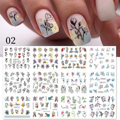 12db őszi arany levelek körömmatricák csúszkák manikűrhöz Maple Leaf Nail Art vízmatricák transzferfólia őszi dekorációhoz
