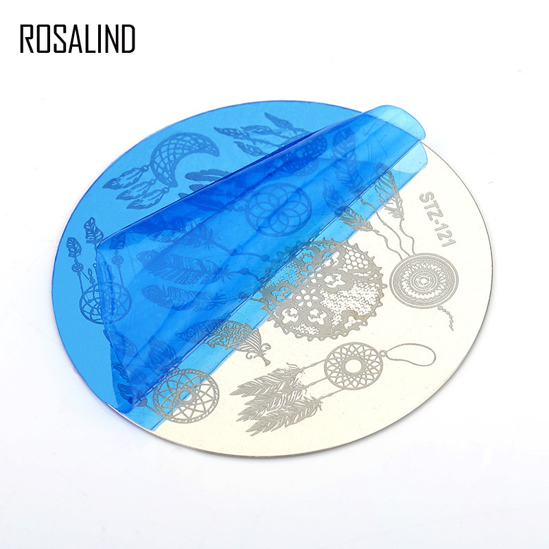 ROSALIND küünekunsti templitempliplaat roostevabast terasest küünešabloon 20 stiili maniküüri šabloontööriistade tembeldamiseks