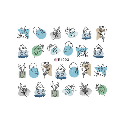 1 τεμ. 3D αυτοκόλλητο νυχιών Αισθητικό μαύρο φίδι, κακά μάτια, γοτθική διακόσμηση κρανίου με μάγισσα, νυχιών πεταλούδα ρυθμιστικό για μανικιούρ GLF792