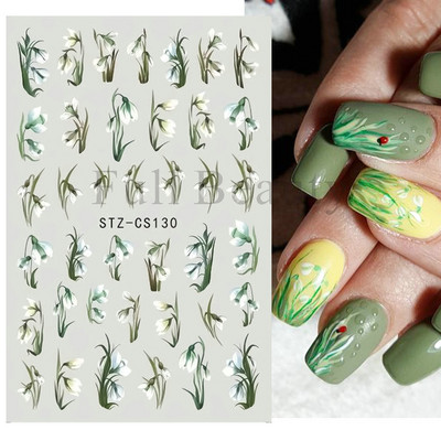 1 τεμ. 3D αυτοκόλλητο νυχιών Αισθητικό μαύρο φίδι, κακά μάτια, γοτθική διακόσμηση κρανίου με μάγισσα, νυχιών πεταλούδα ρυθμιστικό για μανικιούρ GLF792